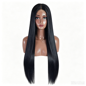 Wig Rambut Manusia Asli Vietnam Double Drawn Bone Straight Tanpa Lem HD Transparent Lace Front Lembut Halus 130% Density - Product Image 4
