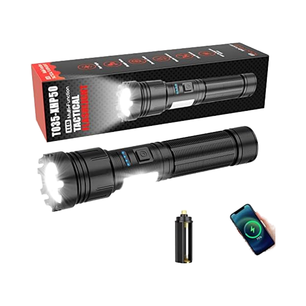 Lampe Torche Led Ultra Puissante 15000 Lumens Tactique Flashlight IP67 Rechargeable Xhp70 Lampe Torche Led Ultra Puissante 15000 Lumens Tactique Flashlight IP67 Rechargeable Xhp70