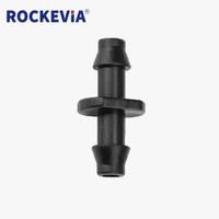 Raccord droit à double barbelure de 7 mm pour irrigation goutte à goutte, pièce de micro-pulvérisation pour jardin domestique, connecteur de tuyau d'arrosage pour ferme et verger