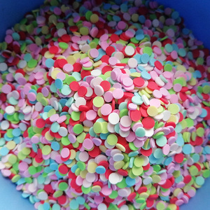 1KG 5MM Non Comestible, Fournitures pour Slime, Tranches de Pâte Polymère, Confettis Ronds, Points, Éclats de Pâte Polymère - Product Image 1