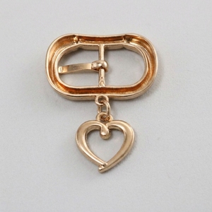 Boucle de chaussure en métal personnalisée avec logo, en alliage de zinc, à broche carrée, avec zircon, accessoires de quincaillerie de créateur pour sandales et mocassins - Product Image 3