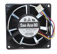 Kipas Pendingin Sanyo 109P0812P2C031 12V 0,55A 8032 8cm Asli yang Sangat Tenang dan Bebas Getaran