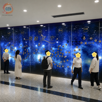 Film de plafond tendu imprimé en 3D ignifuge B1 B2, imprimé galaxie, PVC