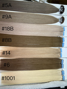 Extensiones de cabello Remy ruso alineado eslavo, cinta Invisible de Color <span class=keywords><strong>rubio</strong></span> <span class=keywords><strong>ceniza</strong></span> de alta calidad, clasificación de cabello Ins - Product Image 3