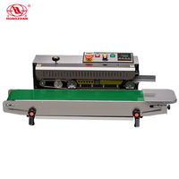 Hongzhan acier inoxydable continuer bande scellant film plastique sac scellant emballage alimentaire thermoscellage Machine avec compteur