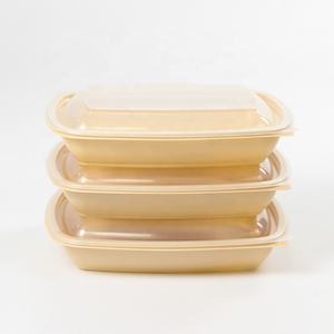 Recipientes Rectangulares para Alimentos de 900 ml, Caja Larga Desechable, Cajas Bento para Llevar con Tapas de Plástico PP, Aptas para Horno/Microondas, Grado Alimenticio para el Hogar - Product Image 4