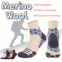 Chaussettes de randonnée en laine mérinos, résistantes à l'usure, compressives, respirantes, anti-odeurs, thermiques, pour la montagne et les sports