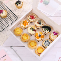 Boîte à dessert en plastique transparent personnalisé pour la cuisson de gâteaux et de pains avec couvercle recyclable pour le stockage des aliments