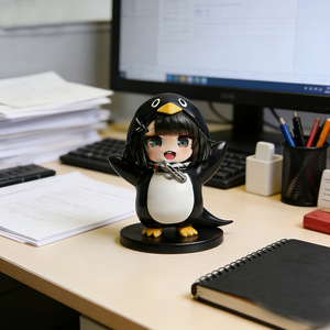 Gugugaga Endworld Little Penguin Peripheral Manager Figurine de pingouin portable, modèle de décoration de voiture, <span class=keywords><strong>cadeau</strong></span> - Product Image 1