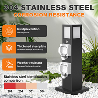 Prise de courant hydroélectrique à deux prises avec interrupteur à clé, rallonge en acier inoxydable, 2 sorties, niveau IP66, prise US/EU 110-250V