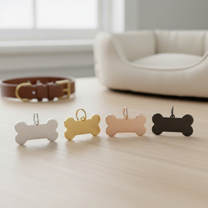 Promotional Classic Waterproof Cat <b>Dog</b> <b>Collar</b> Accessories with Print Engraving Stainless Steel Personalized Pet Tag - Product Image 4