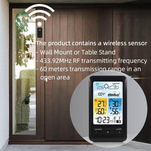 Moniteur <span class=keywords><strong>météo</strong></span> électronique numérique pour la maison, thermomètre hygromètre, station <span class=keywords><strong>météo</strong></span> murale - Product Image 3