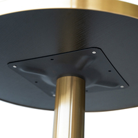 Tables et chaises de café en métal de qualité supérieure en gros, ensemble de table à manger ronde pour petits espaces, utilisation en extérieur, hôtel