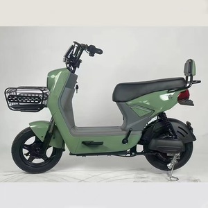 Vélo électrique urbain 48V 350W avec moteur arrière de 14 pouces, 3 vitesses, autonomie de 40-60 km, vélo électrique pour adultes, vélo de banlieue avec panier - Product Image 3