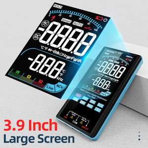 Mestek kỹ thuật số đa mét đo nhiệt độ 9999 đếm AC DC hiện tại Điện áp Kháng Điện Dung NCV Ture RMS vạn năng - Product Image 4