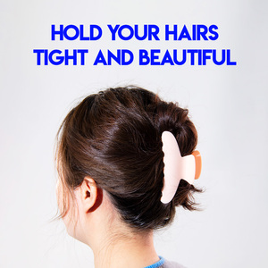 Tùy chỉnh bao bì bướm Acrylic hồng Hàn Quốc Cô Gái Tóc Clip bán buôn Chất lượng cao in logo cho các cửa hàng bán lẻ - Product Image 6