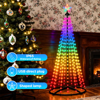 Luces LED Inteligentes para Árbol de Navidad RGBIC de Colores con Control por Aplicación, Decoraciones Navideñas Comerciales en Oferta 2026