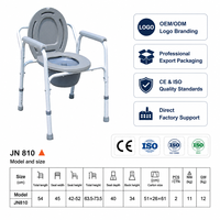 Chaise de toilette réglable en hauteur pour personnes âgées et patients, siège de toilette portable pour la maison, l'hôpital et les soins infirmiers