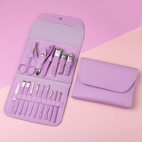 Kit de coupe-ongles pour manucure, 12 pièces, 16 pièces, vente en gros