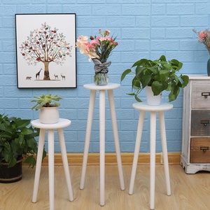 Décoration intérieure en bois pour Pot de fleurs, petite Table ronde, étagère en bois, décoration intérieure, offre spéciale - Product Image 3