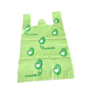 Bolsa de plástico tipo camiseta para compras de supermercado, impresa a medida, de calidad alimentaria, a precio de fábrica - Product Image 1
