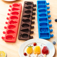 Moule à Glace en Silicone 8 Cavités, Qualité Alimentaire, Sans BPA, Durable, pour Sucettes Glacées Maison, Bricolage Enfant