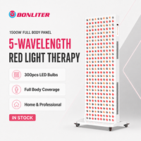 Stock local aux États-Unis, lampe de luminothérapie rouge 1500W, 5 longueurs d'onde, panneau LED pour tout le corps, livraison rapide, expédition en 1 à 3 jours, sans taxes