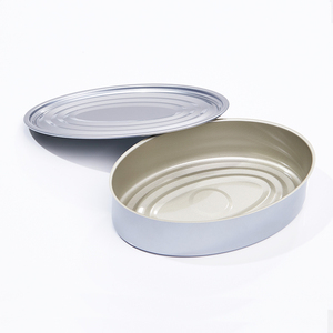 Hot New cá hình bầu dục tinplate có thể cho cá ngừ cá mòi nhai kẹo cao su Sandwich sữa bánh mì mì mì bao bì - Product Image 5