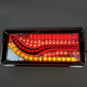 Combinación de sistemas de iluminación automática de luz Led, combinación de luz Led cuadrada para lámpara trasera de camión japonés, lámpara trasera