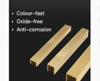 Bande de laiton de décoration murale | Traitement d'extrusion de profil en forme de U de cuivre et de laiton pour l'incrustation décorative en métal
