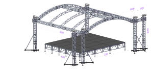 Estructura de Iluminación de Aluminio para Exteriores Personalizada - Product Image 4