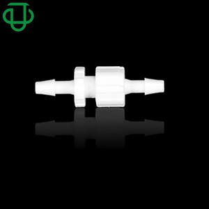 Raccord Luer en plastique blanc PP JU PlasFitting, connecteur à visser avec filetage interne et externe, accessoire pour tuyauterie de fluides médicaux - Product Image 2