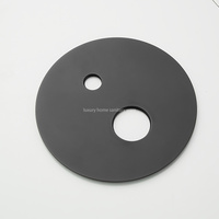 Robinet de douche simple Offre Spéciale salle de bain ensemble de douche encastré mural ensemble de douche thermostatique poignée sculptée noire douche cascade