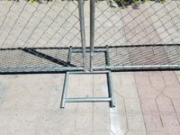DDP Jambes en métal de qualité construction de haute qualité 6x12 clôture à maillons de chaîne portable temporaire galvanisée
