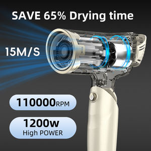 Secador de Pelo Plegable de Plasma Kangroad Profesional con Pantalla LED Digital, Infrarrojo, Modo IA de Alta Velocidad, con Difusor de Peine Magnético - Product Image 3