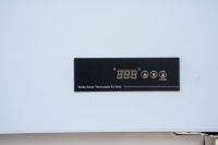 Congélateur vertical à deux portes en acier inoxydable, congélateur électrique à double porte pour usage domestique, fournisseur fabricant