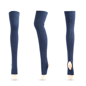 Q31043 hiver 80s 90s tricot jambières Ballet bas Yoga chaud hiver dames sur haut genou longues chaussettes - Product Image 4