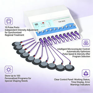 Appareil de stimulation musculaire EMS par <span class=keywords><strong>électrostimulation</strong></span> à ondes russes portable pour la physiothérapie et la perte de poids - Product Image 5