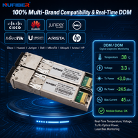 Module transceiver optique WDM 10G SFP+ BiDi 100 km de portée, duplex LC 1490 nm/1550 nm, DDM DOM, hot-pluggable, commercial et industriel