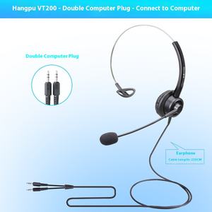 <span class=keywords><strong>Casque</strong></span> <span class=keywords><strong>téléphonique</strong></span> VT200 USB pour centres d'appels et lignes fixes à l'usage des opérateurs - Product Image 5
