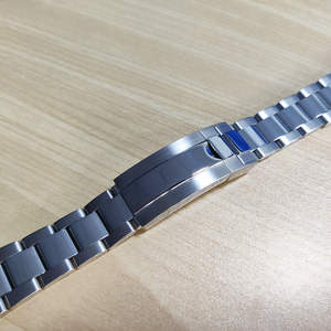 Bracelets de montre en <span class=keywords><strong>acier</strong></span> inoxydable de 22 mm à extrémités droites, finition polie argentée, avec fermoir Glide Lock, pour Rolex, Tudor, Omega, <span class=keywords><strong>Seiko</strong></span> - Product Image 6