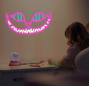 Letreros de Neón del Gato de Cheshire, Alicia en el País de las Maravillas, Tamaño Personalizable, Luz de Neón Regulable para Decoración de Paredes - Product Image 5