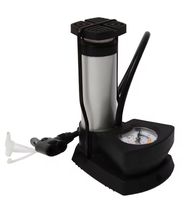 Pompe à pied manuelle portable et légère en acier pour mini-vélo, adaptateur de valve Presta, haute pression 80-130 PSI pour pneus de vélo
