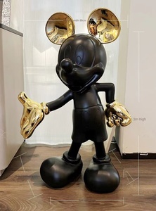 Eco-friendly Topolino in resina statuette ornamenti da terra nette artigianato rosso per soggiorno decorazioni sala negozio del supermercato - Product Image 6