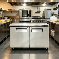 Réfrigérateur sous comptoir pour cuisine de livraison, faible entretien, réduit le temps de nettoyage quotidien et facilite le travail des services