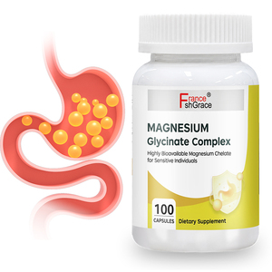 Fabricant de compléments alimentaires certifiés GMP Shecome Magnesium Glycinate Complex, Calm Health, 100 capsules de complexe de glycinate de magnésium - Product Image 1