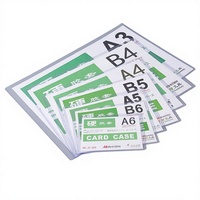 Protège-documents rigide en PVC transparent personnalisé, format A3 A4 A5 A6 A7 B3 B4 B5 B6 B7, étanche, style vintage