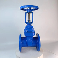 Vanne à boisseau en fonte ductile à tige montante, à siège résilient, à bride, vanne à boisseau pour l'eau de 6 pouces, divers modèles et prix.