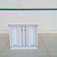 Fenêtre Moderne en Alliage d'Aluminium Pliante Anti-Ouragan, Anti-Vent et Insonorisée pour Salle de Bain, Hôtel, Villa