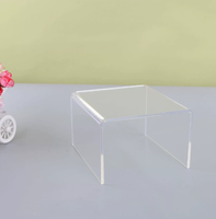 Présentoirs pliables portables modernes et écologiques en acrylique transparent avec supports en plastique pour figurines
